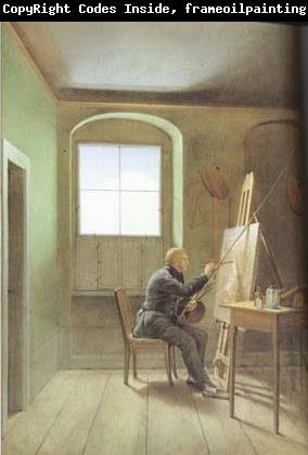 Georg Friedrich Kersting Friedrich Painting in his Studio (mk10)